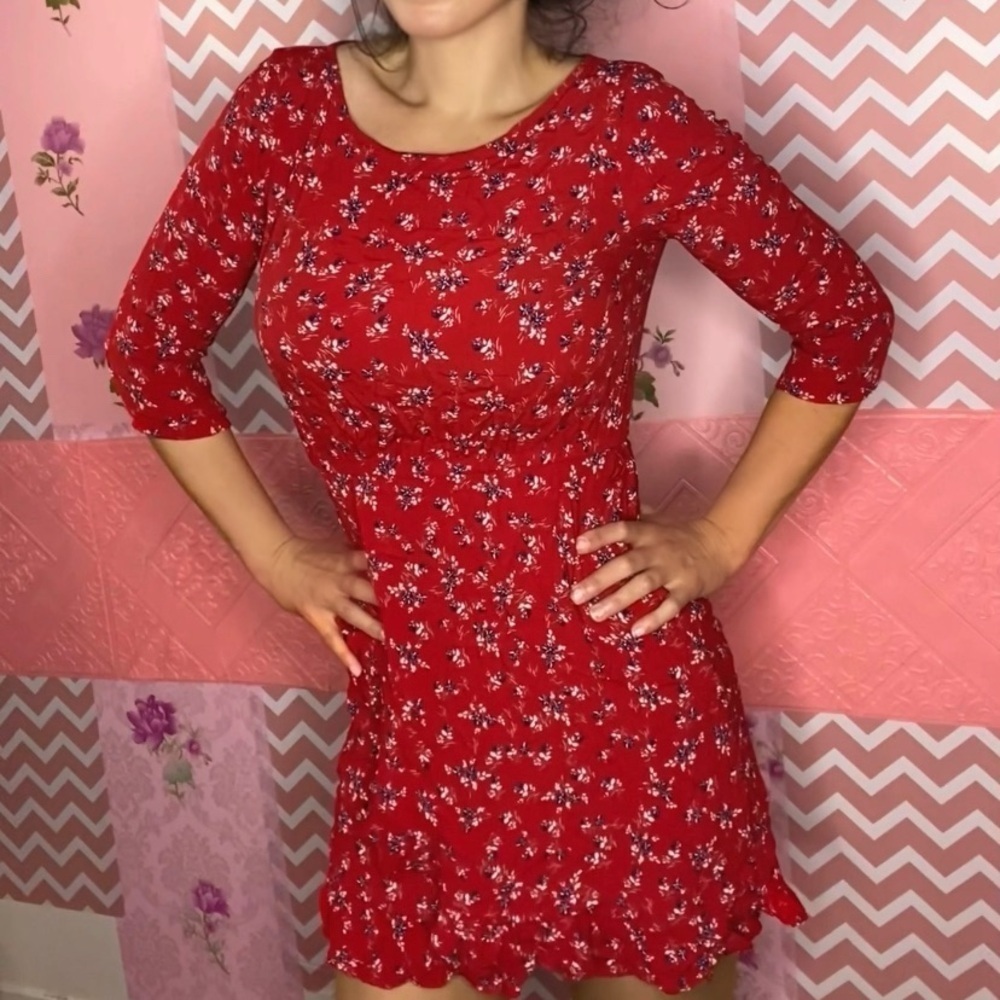🌷 Gap 🌷 Floral Print Ruffle Trim Dress